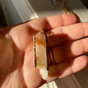 Crystal Necklace Gold Plated